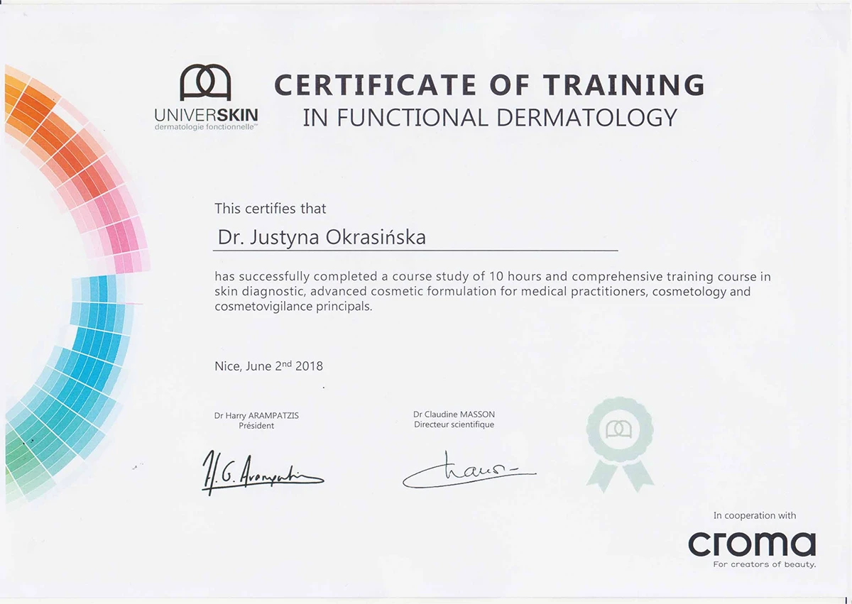 Certyfikat Justyna Okrasińska - 16