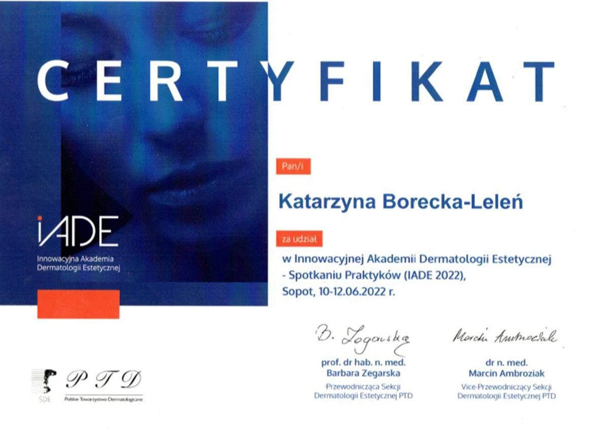 Certyfikat Katarzyba Borecka - Leleń - 12