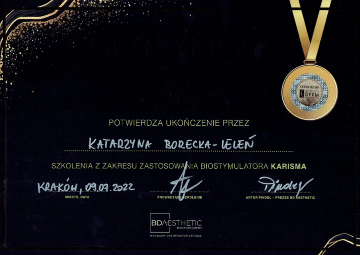 Certyfikat Katarzyba Borecka - Leleń - 15